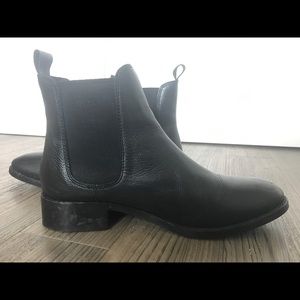 Asos black leather chelsea boots